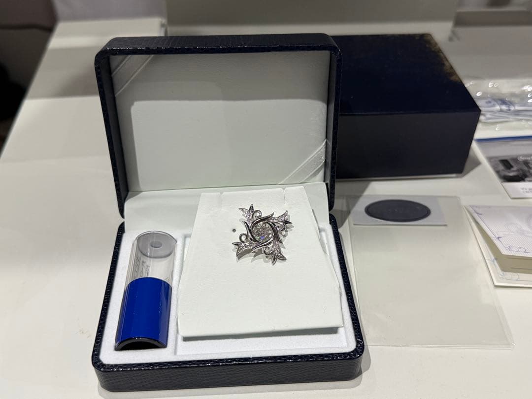 フ*ー様 クロスフォー　ピンブローチ　ピンバッジ　ブローチ　SV925 シルバー