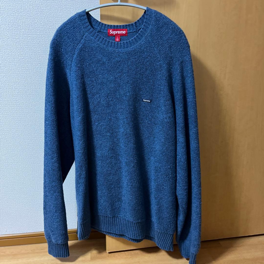 トップス Supreme Terry Small Box Sweater Blue