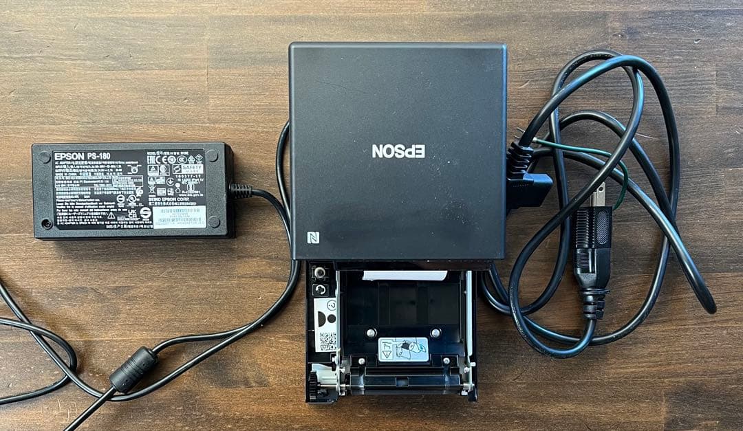 EPSON TM-m30Ⅱ-H レシートプリンター ブラック 動作確認済 電源付