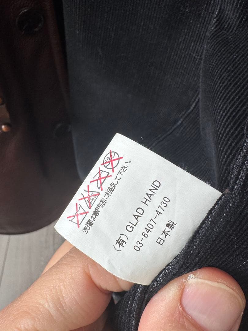 【日本製】BY GLAD HAND レザージャケット ブラウンMサイズ