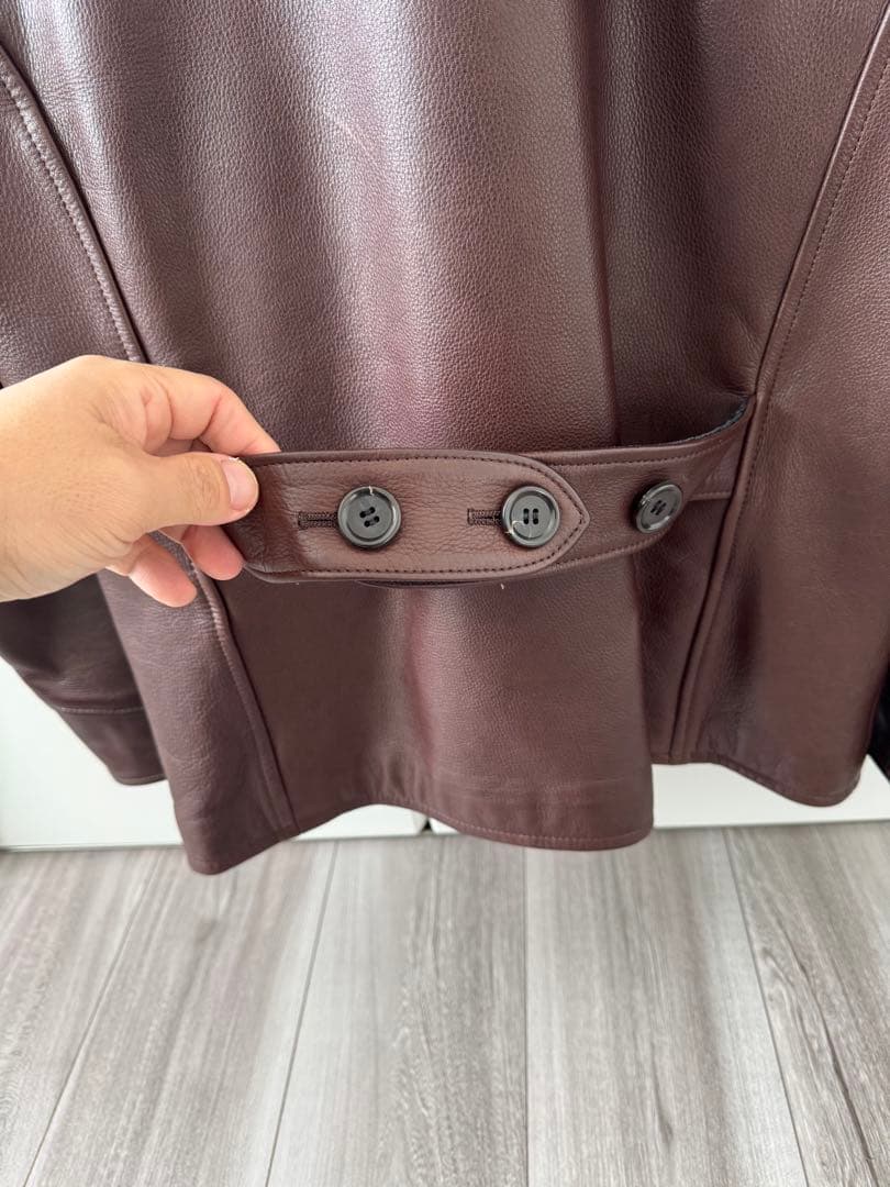 【日本製】BY GLAD HAND レザージャケット ブラウンMサイズ