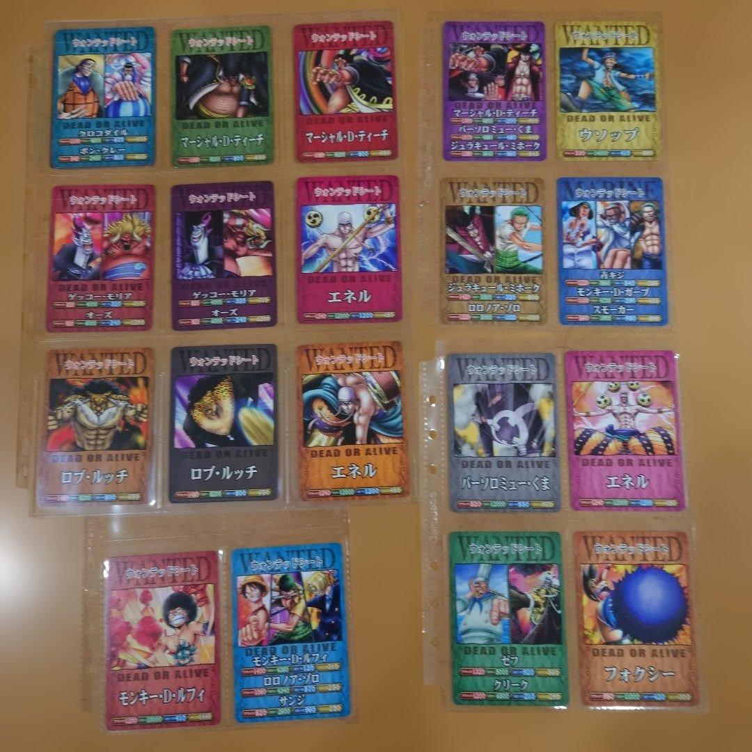 ワンピースベリーマッチ　メモリアルマッチシート73枚セット　ワンピーベリーマッチ