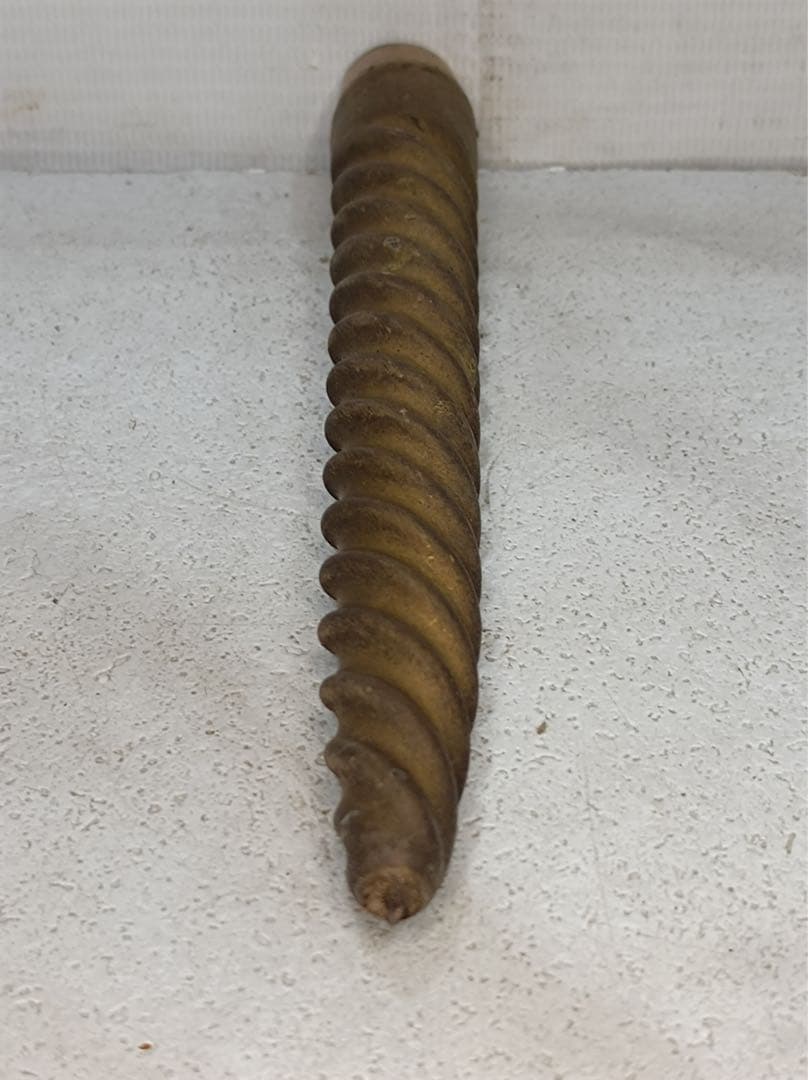 [八6564] 真鍮製　大理石 燭台 キャンドルスタンド