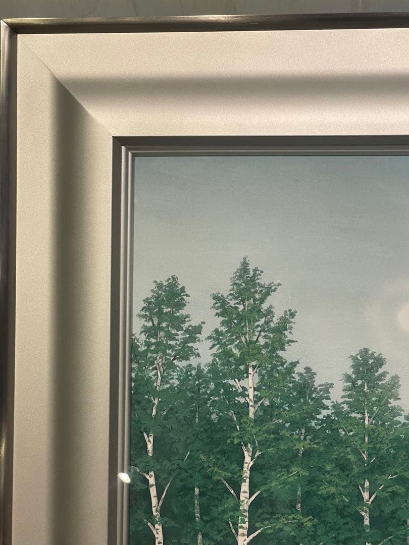 新品　実力作家　遠山幸男　【緑韻】日本画　1０号　共シール