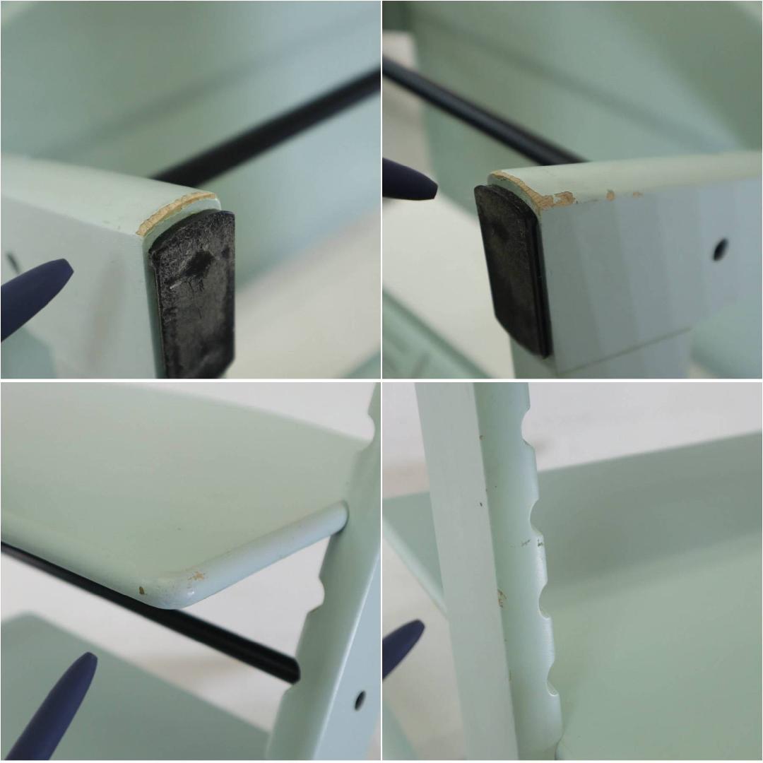 値下げ ストッケ トリップトラップチェア ミントグリーン 新型初期タイプ 穴なし