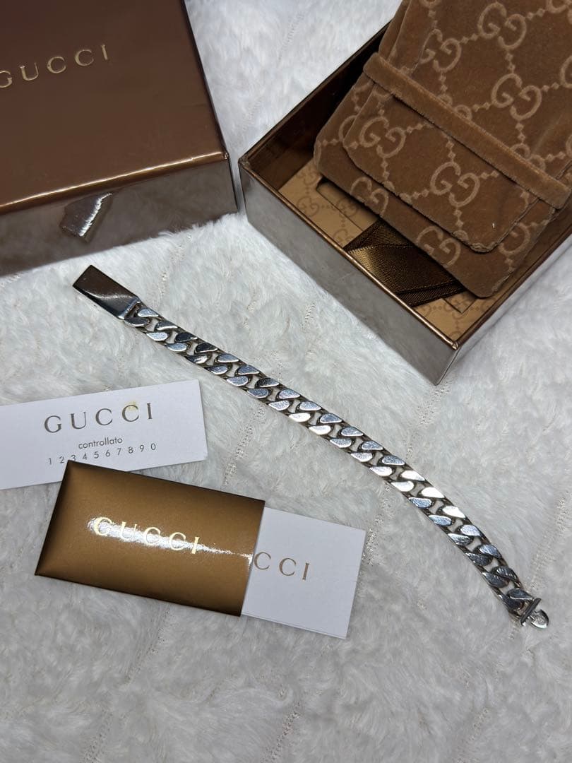 GUCCI シルバー チェーンリンクブレスレット