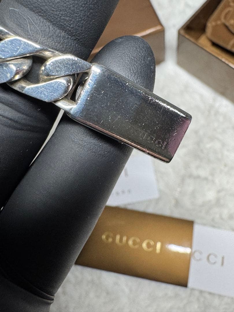 GUCCI シルバー チェーンリンクブレスレット