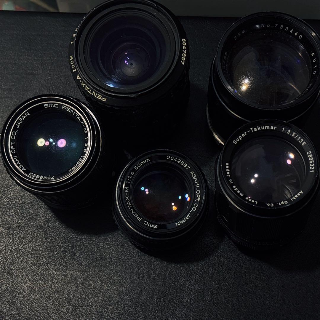 pentaxペンタックスレンズ5本 動作未確認