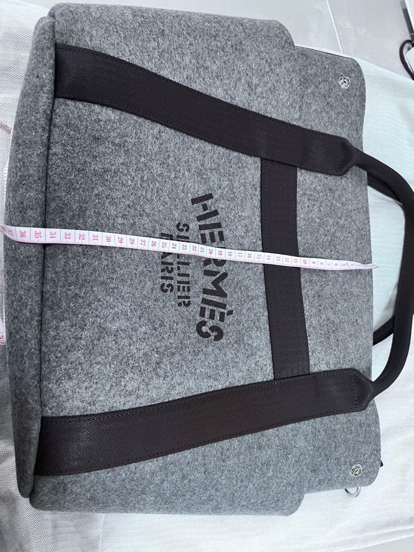 HERMÈS グレー トートバッグ
