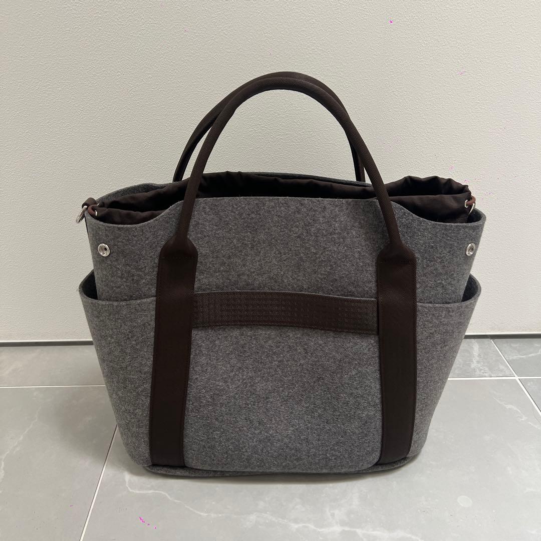 HERMÈS グレー トートバッグ