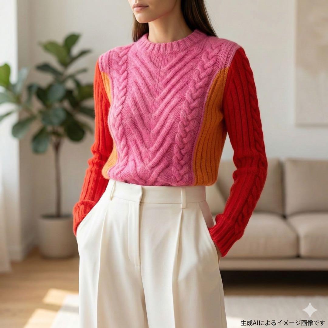 エミリオプッチ ケーブルニット セーター 100%ウール イタリア製 S