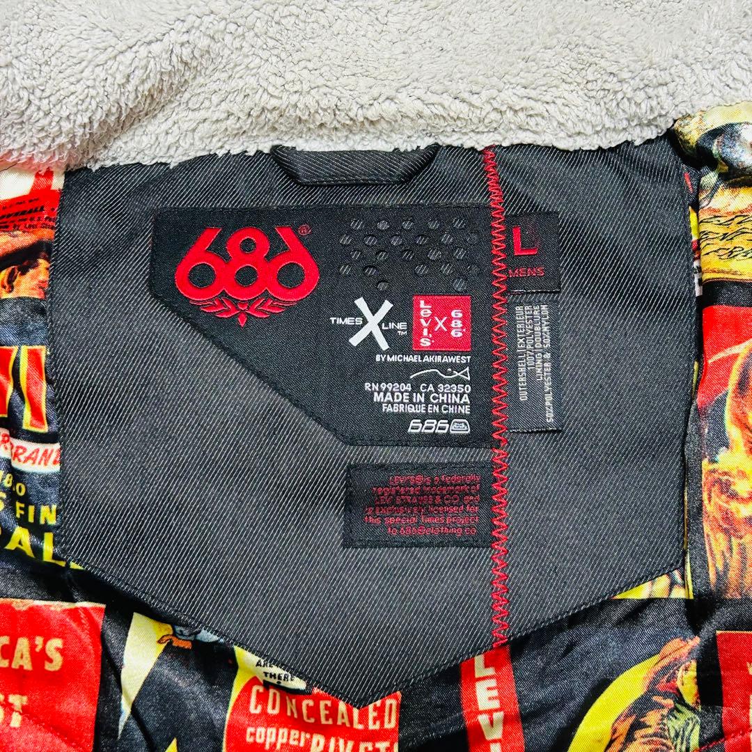 希少品！ リーバイス×686 ジャケット スノーボード ウェア コラボ 美品！