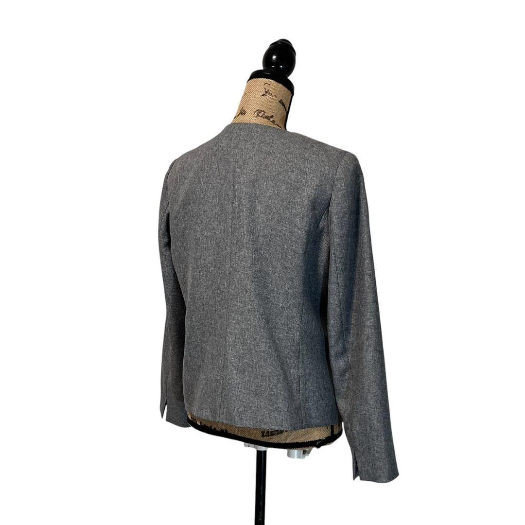 【美品】【洗える】【L】a.v.v ノーカラースーツセットアップ レディース