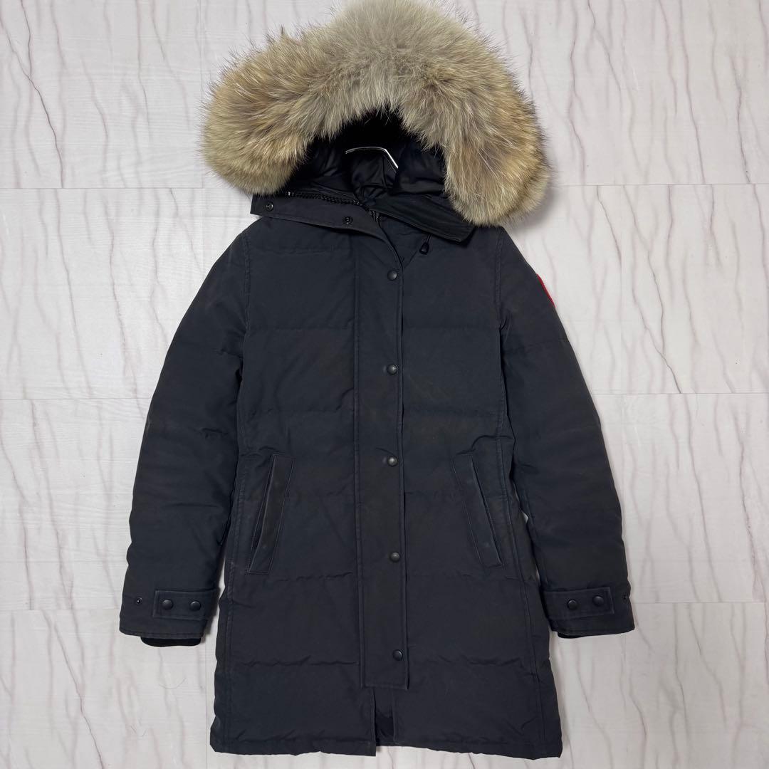 カナダグース マッケンジーパーカ ダウンコート 紺色 M相当 サザビー Aライン