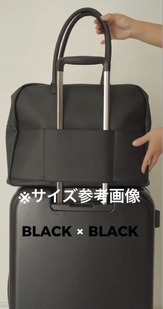 Aww ボストンバッグ サボテンヴィーガンレザー ブラック 30L