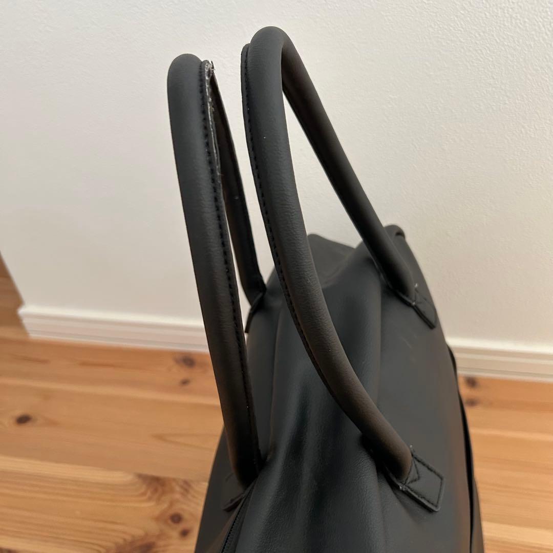 Aww ボストンバッグ サボテンヴィーガンレザー ブラック 30L