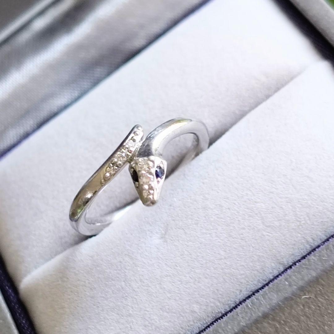 スタージュエリー　プラチナ　PYTHON KNOT　ヘビ　ピンキーリング　1号