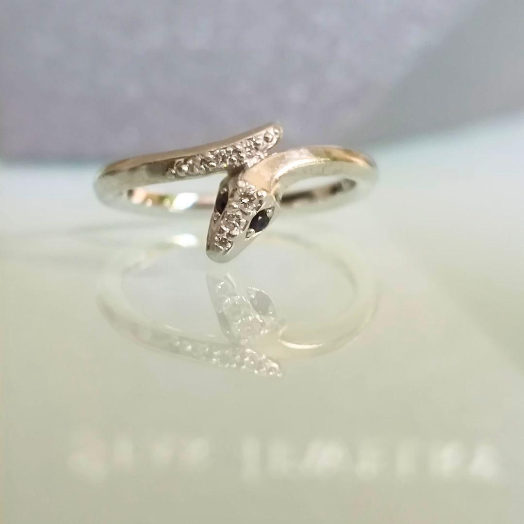 スタージュエリー　プラチナ　PYTHON KNOT　ヘビ　ピンキーリング　1号