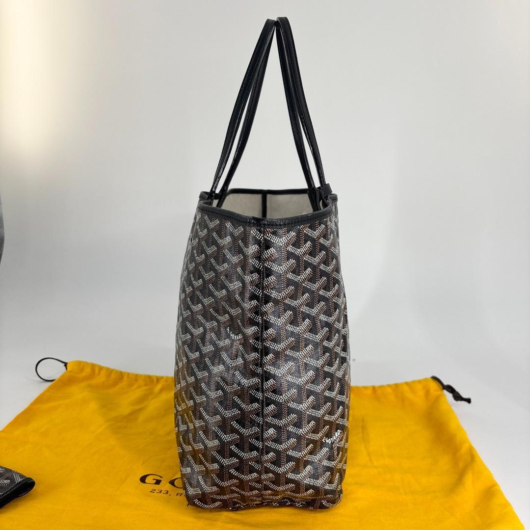 超極美品 ゴヤール サンルイPM トートバッグ ハンドバッグ ブラック メンズ