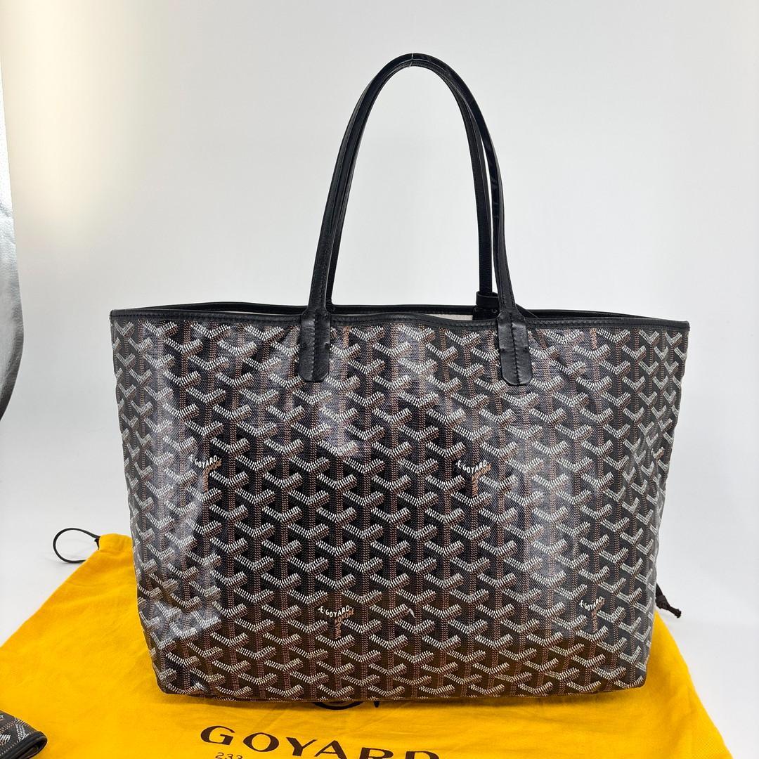 超極美品 ゴヤール サンルイPM トートバッグ ハンドバッグ ブラック メンズ