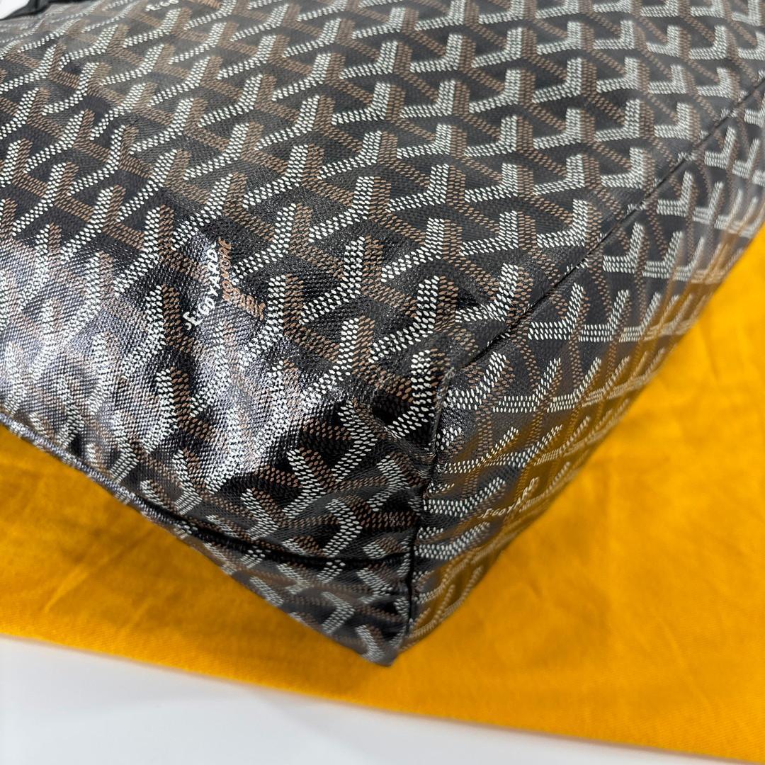 超極美品 ゴヤール サンルイPM トートバッグ ハンドバッグ ブラック メンズ