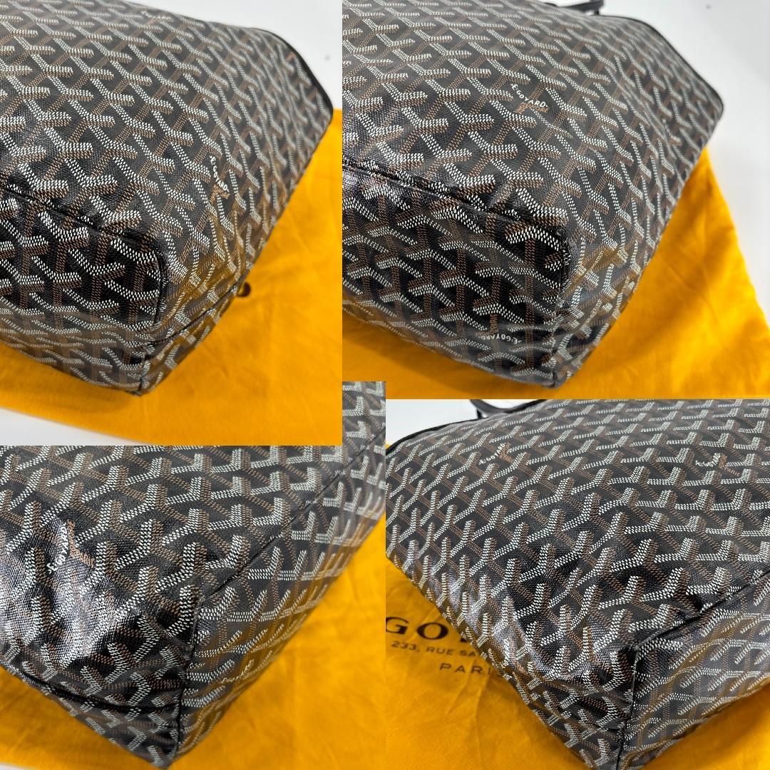 超極美品 ゴヤール サンルイPM トートバッグ ハンドバッグ ブラック メンズ