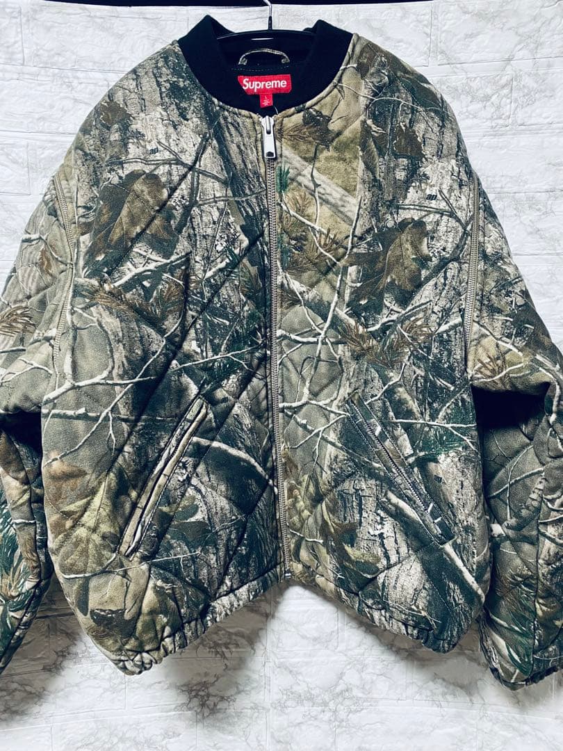 ジャケット・アウター SupremeZip-OffSleeveQuiltedBomberJacket