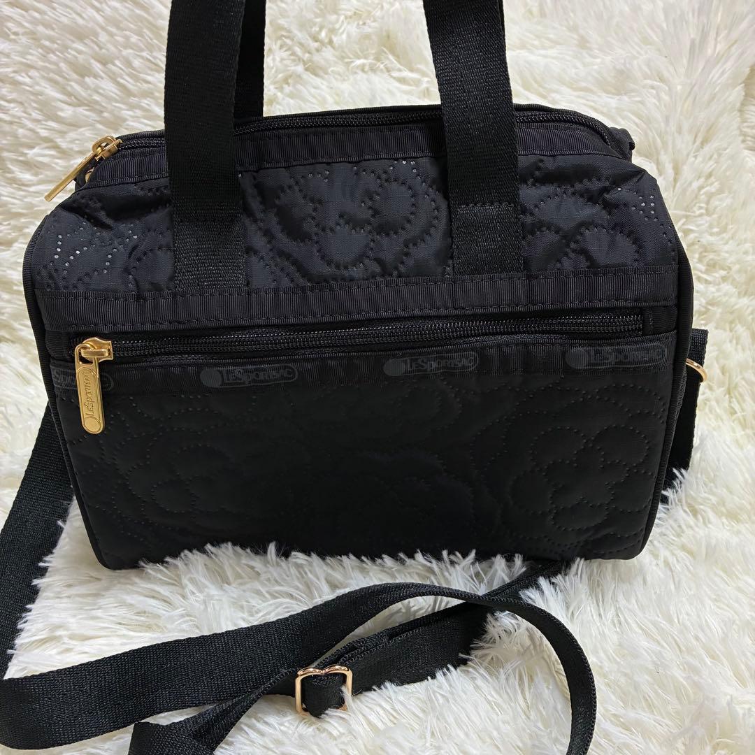 美品　レスポートサック　ブロッサムミニボストン　ハンドバック　ショルダー　黒