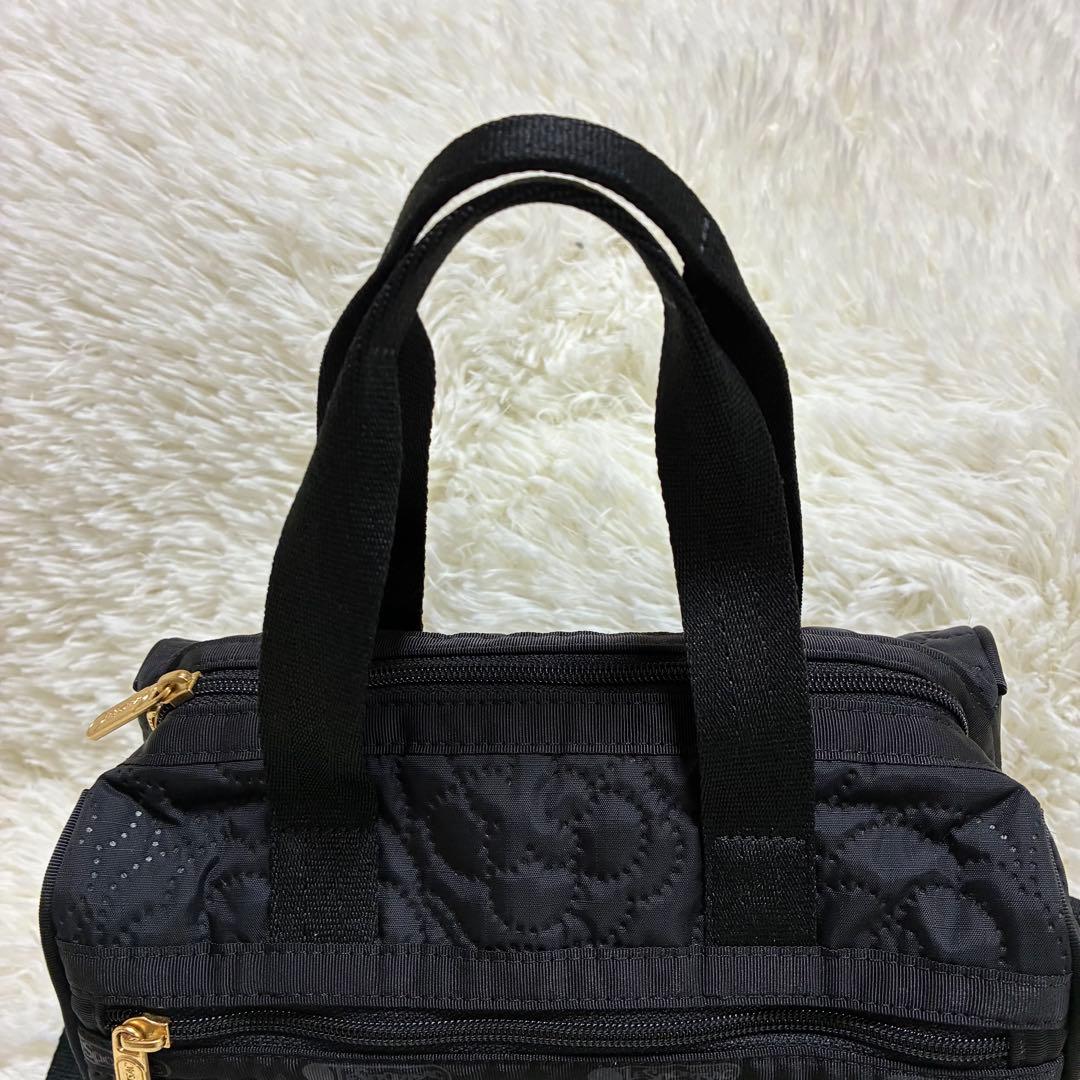 美品　レスポートサック　ブロッサムミニボストン　ハンドバック　ショルダー　黒