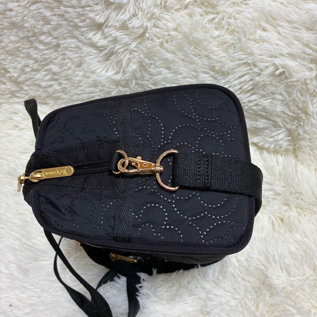 美品　レスポートサック　ブロッサムミニボストン　ハンドバック　ショルダー　黒