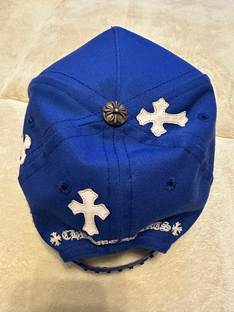 ア*メ様 クロムハーツ　9パッチキャップ　BLUE
