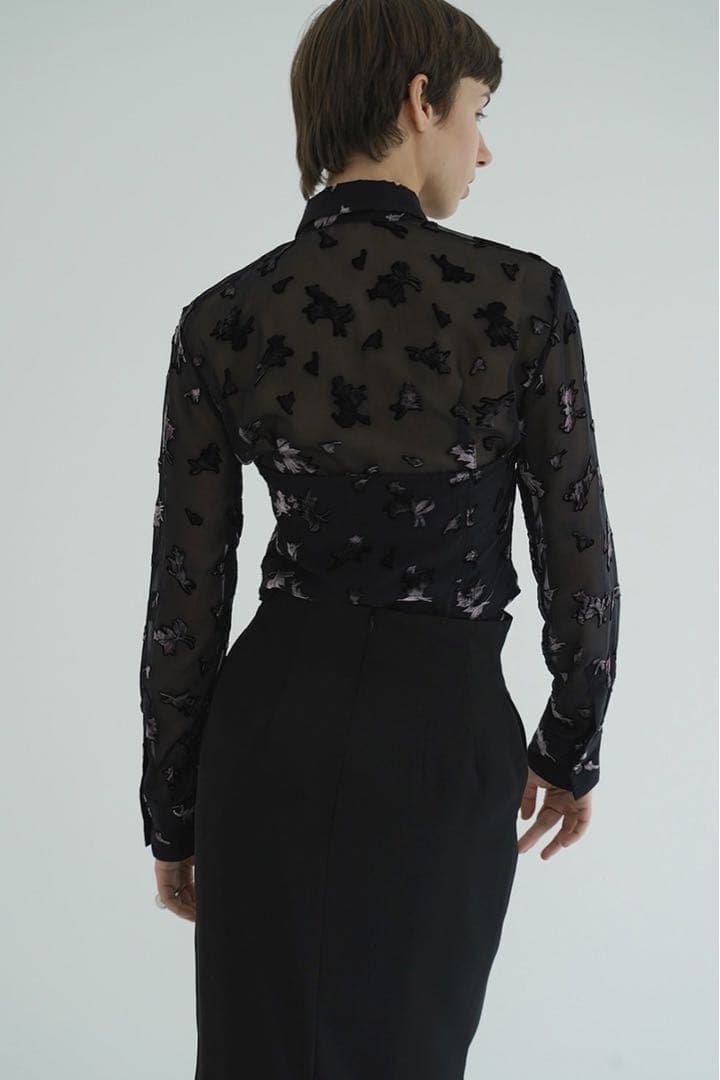 CLANE クラネ FLOWER OPAL BISTIER SHIRTS