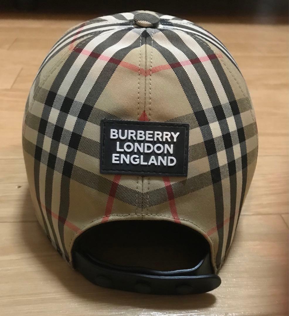 Burberry バーバリー　チェック柄 ベースボールキャップ　L 60