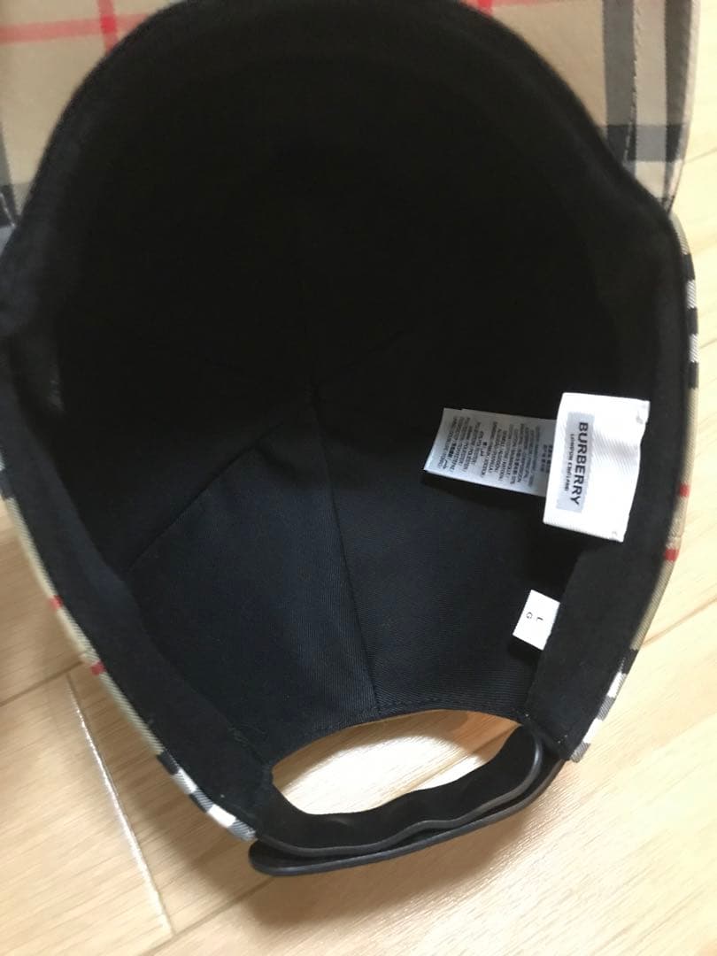 Burberry バーバリー　チェック柄 ベースボールキャップ　L 60