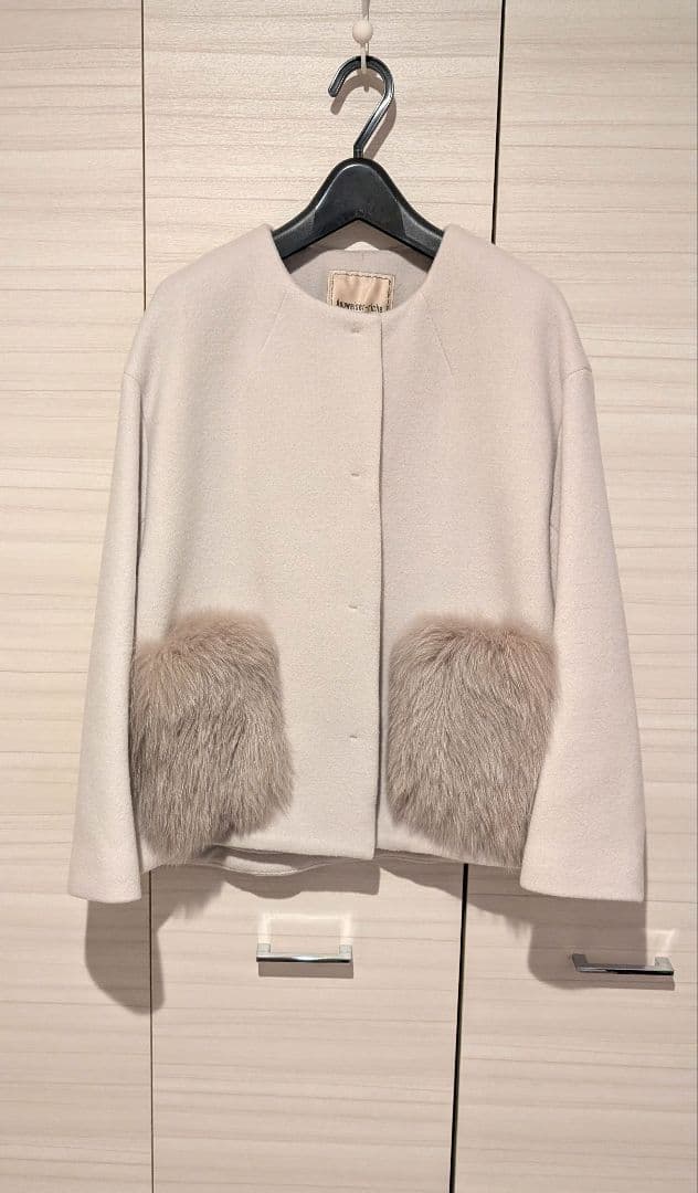 新品タグ付き　アプワイザーリッシェ　2WAYポケファーノーカラーコート