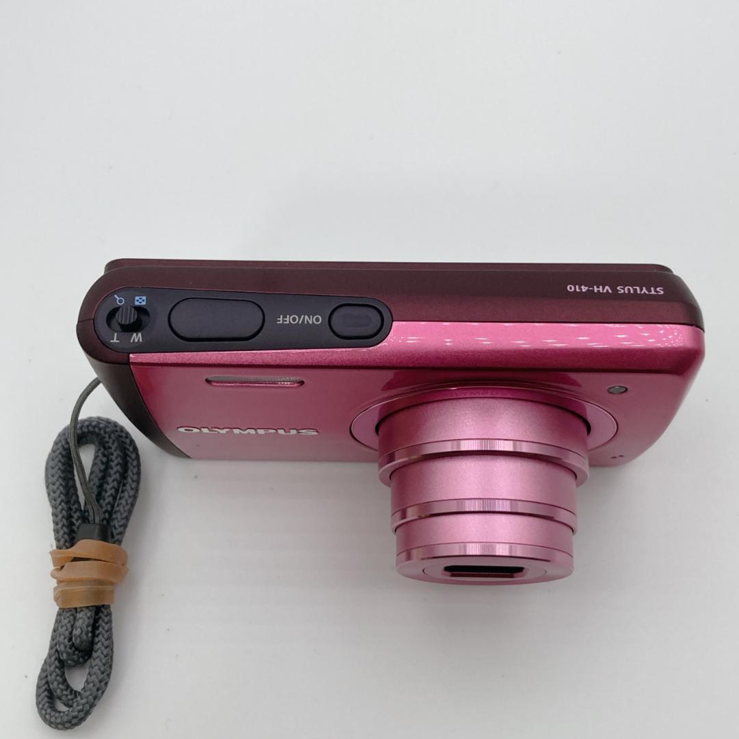 【美品】OLYMPUS VH-410 ピンク デジタルカメラ バッテリー付き