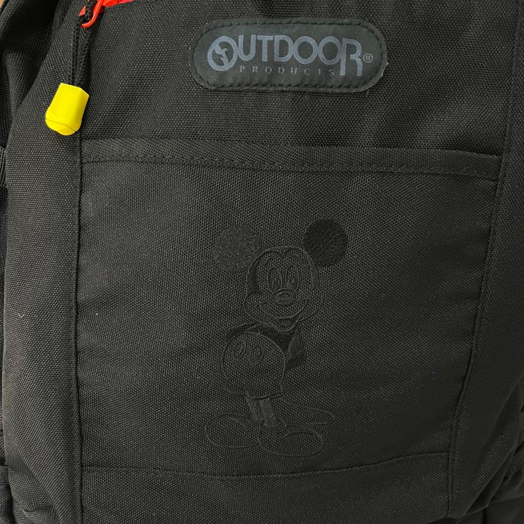 未使用級　OUTDOOR × Disney リュック　ミッキー　刺繍　ブラック