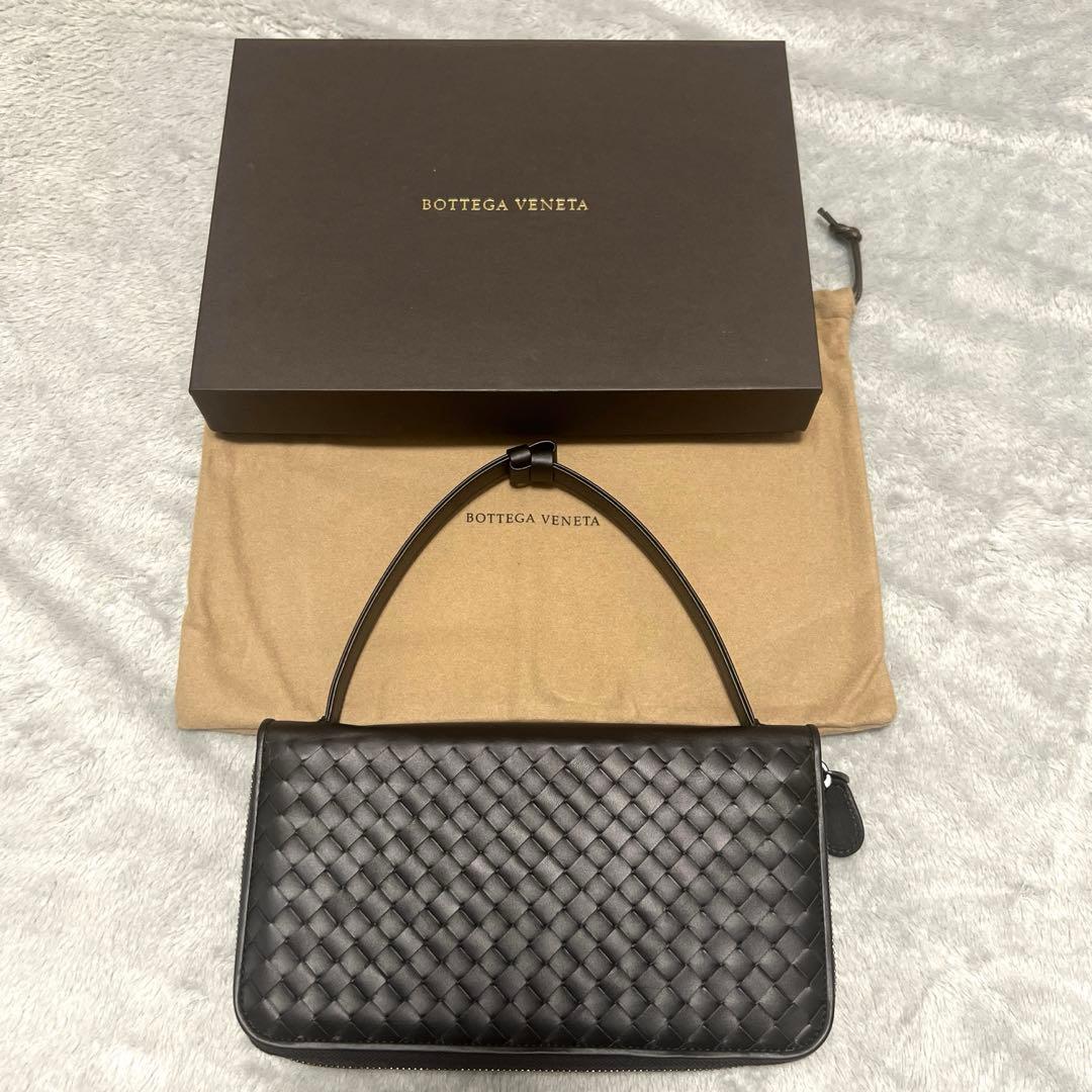 新品　BOTTEGA VENETA ボッテガヴェネタ ラウンドファスナー 長財布