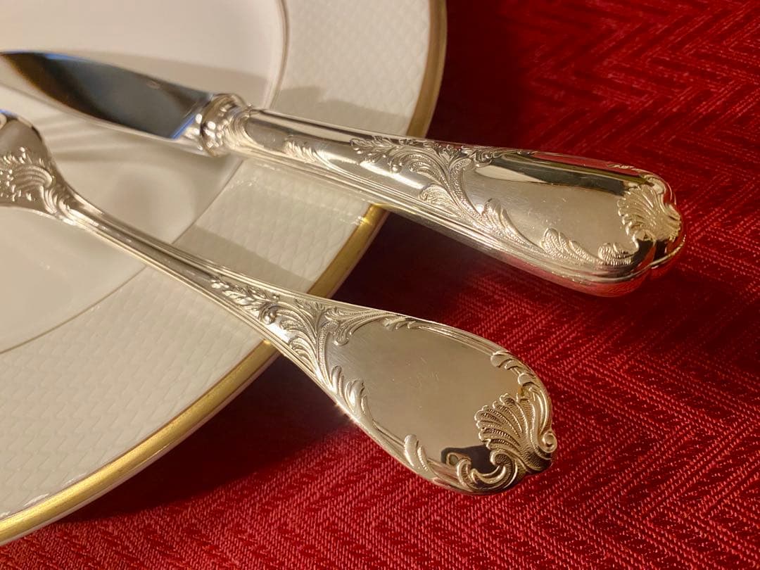 【ラス2☆代表作マルリー美品】クリストフル マルリー テーブルカトラリーセット