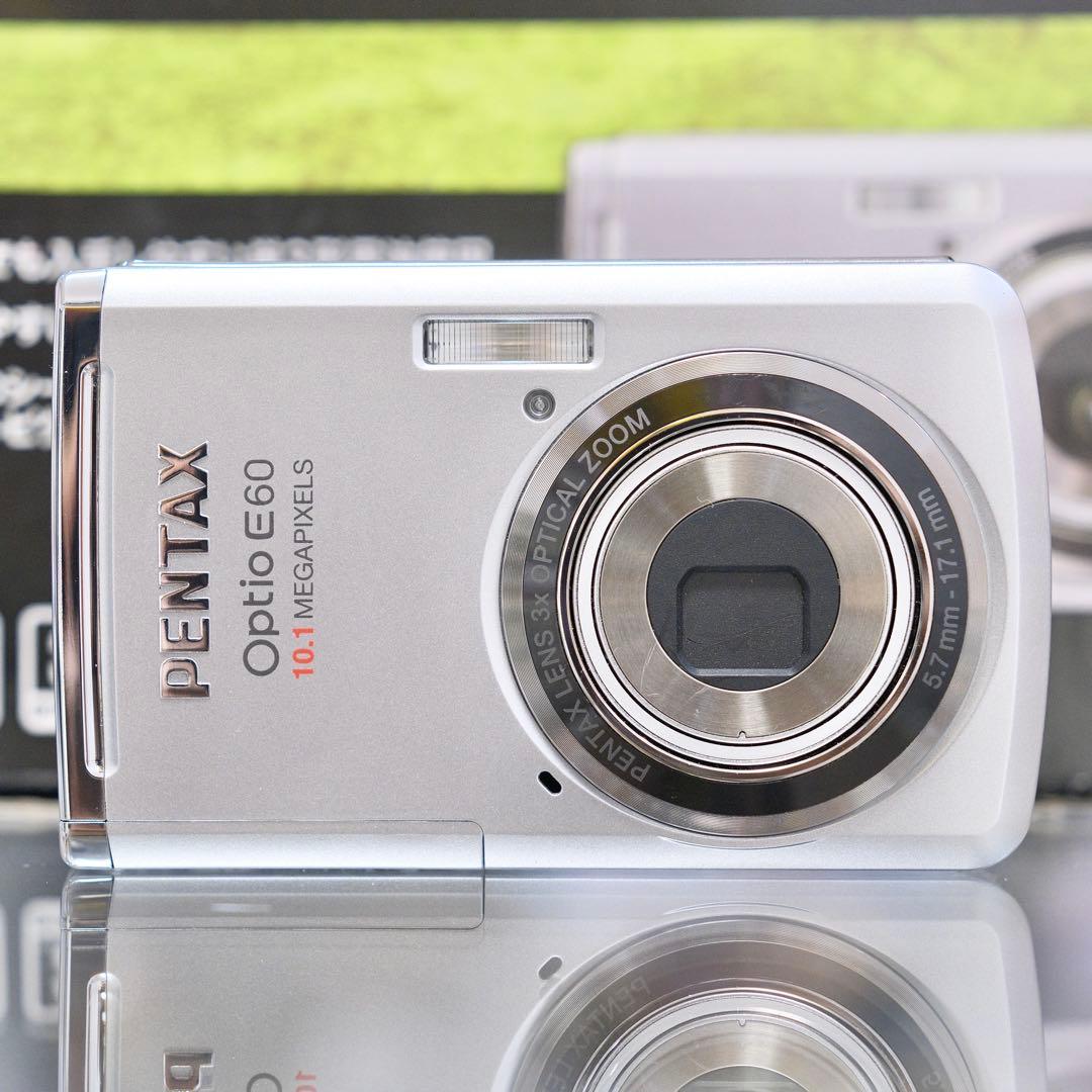 極美品 動作品 平成レトロ Y2K PENTAX Optio E60 箱付き