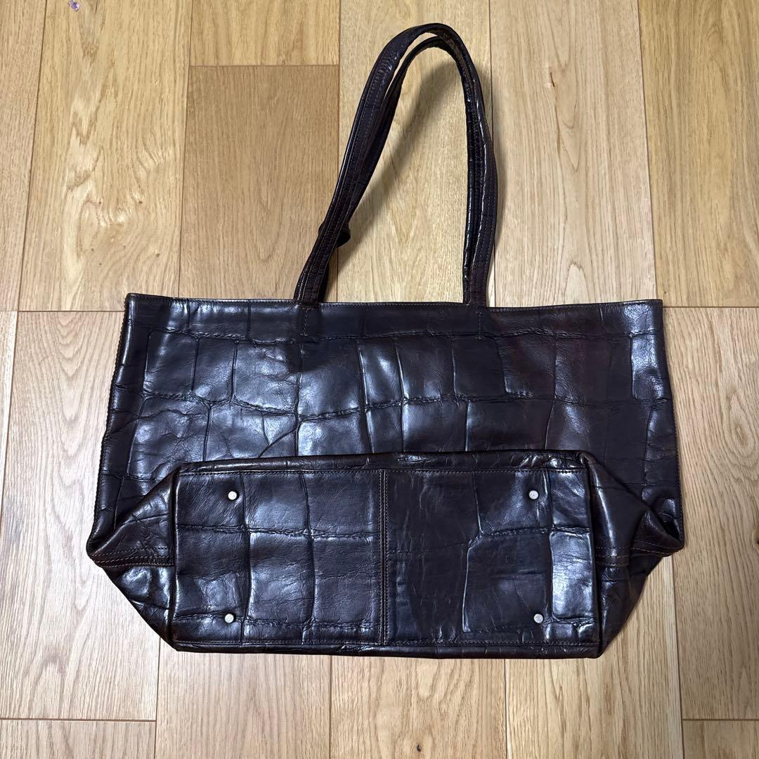 aniary トートバッグ　ダークブラウン　廃盤品