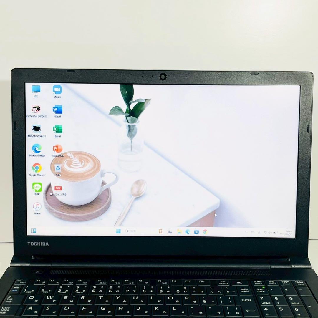 美品✨薄型 Windows11 ノートパソコン SSD オフィス カメラ 東芝