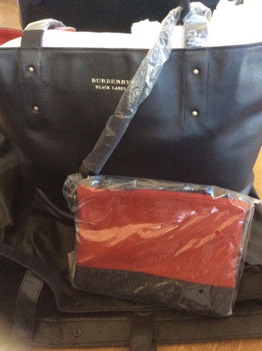 バーバリーブラックレーベル トートバッグ