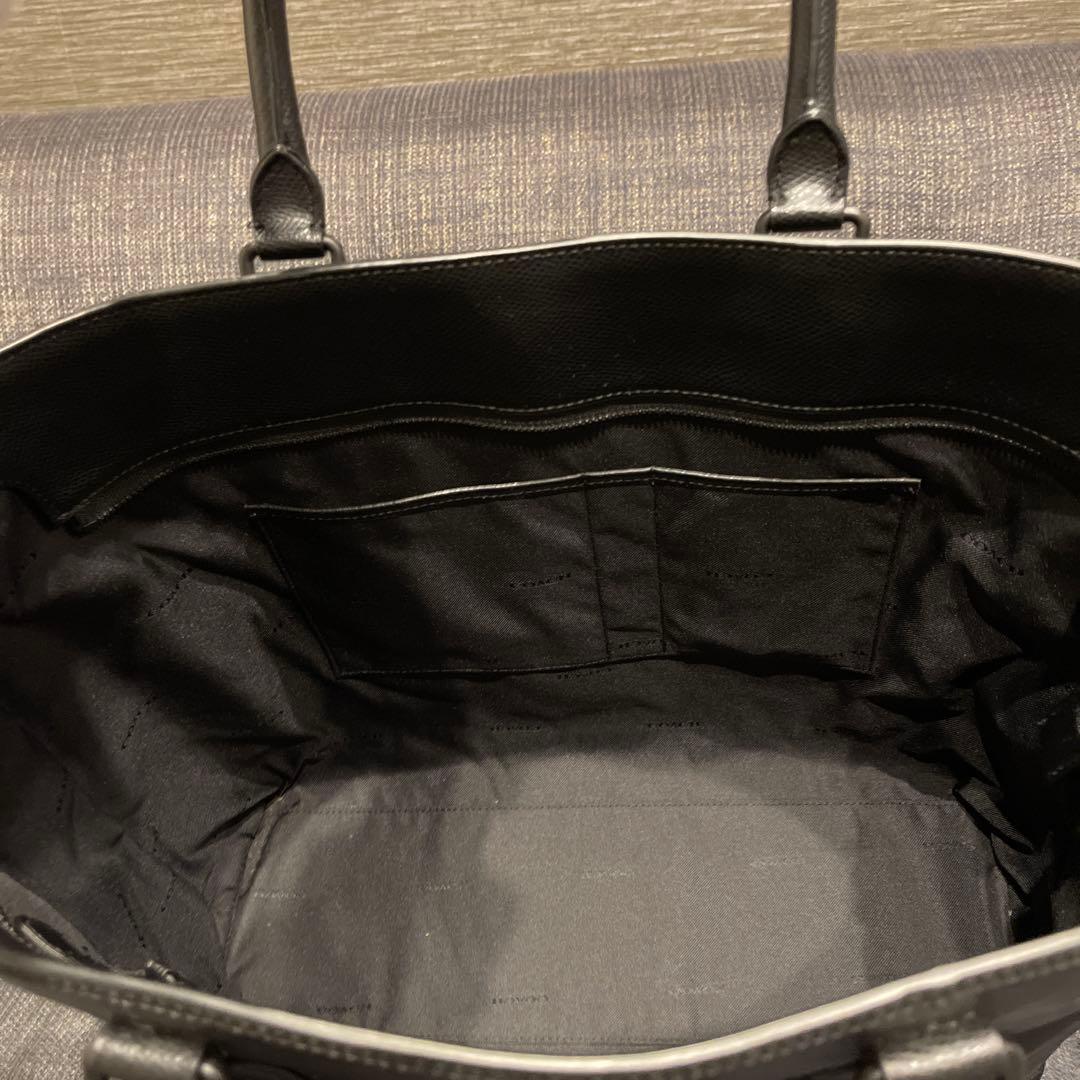 【期間限定値下げ！】美品メルセデス× COACH ブラック トートバッグ レザー