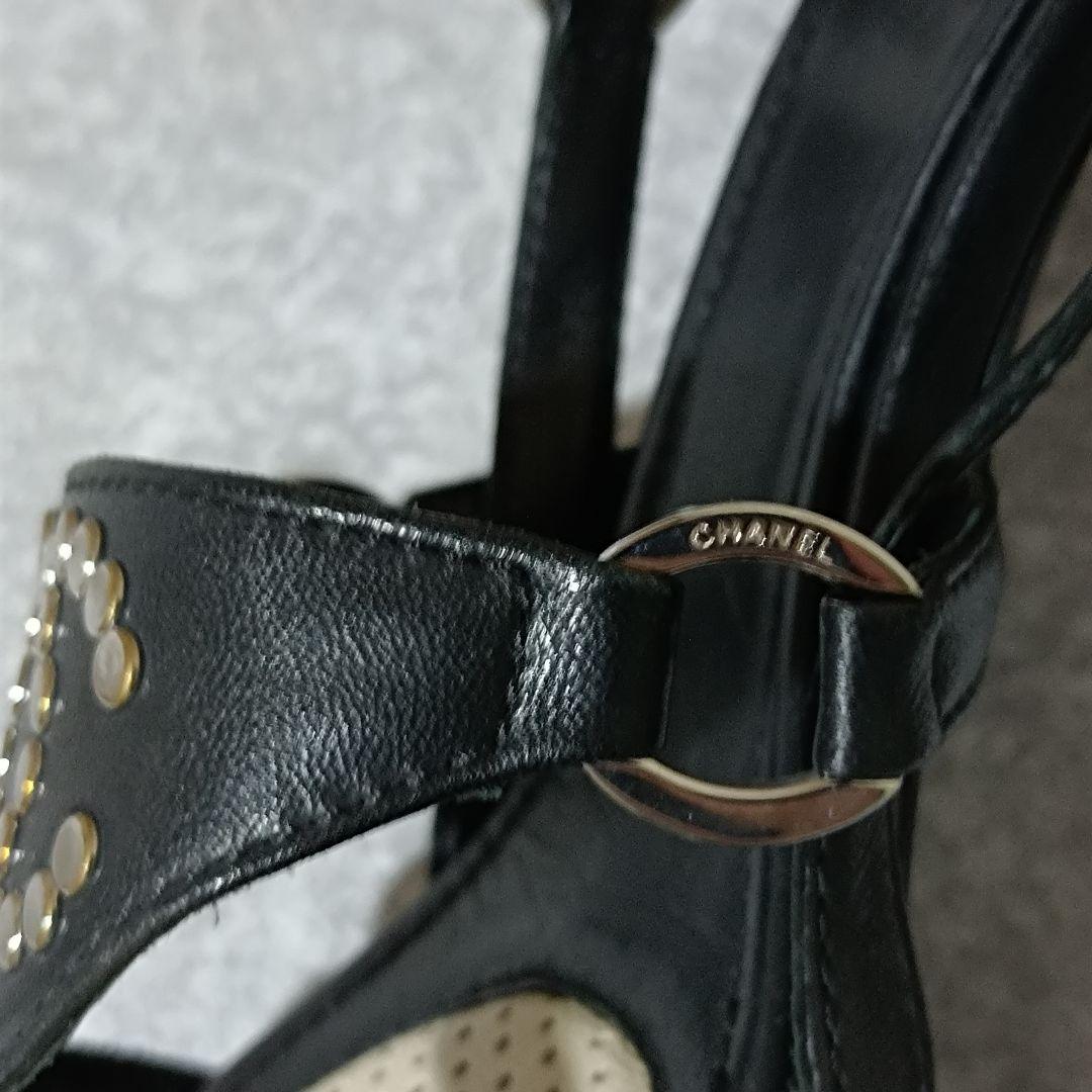 定価約20万【CHANEL シャネル】高級カーフスキン サンダル