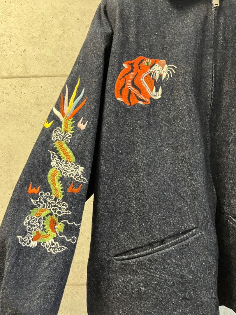 TWO FACE FUKUOKA 限定 インディゴデニムベトジャン XL