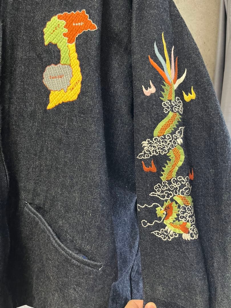 TWO FACE FUKUOKA 限定 インディゴデニムベトジャン XL