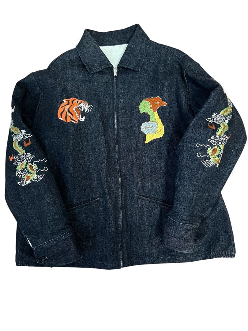 TWO FACE FUKUOKA 限定 インディゴデニムベトジャン XL