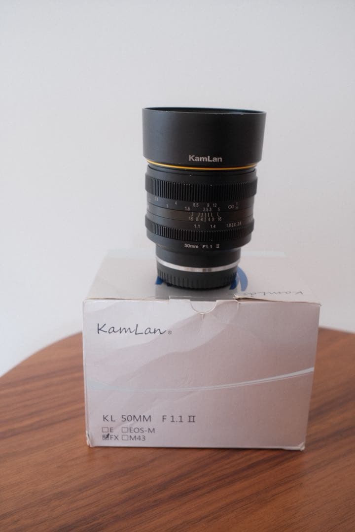 Kamlan 50mm f1.1 II型　【箱付】Xマウント用