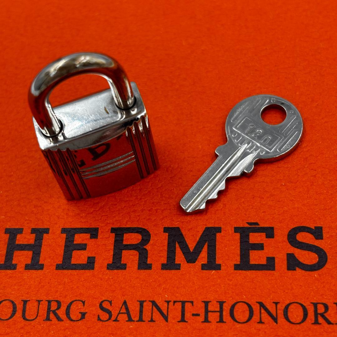 HERMÈS エルメス カデナ/南京錠 鍵セット No.120 シルバー